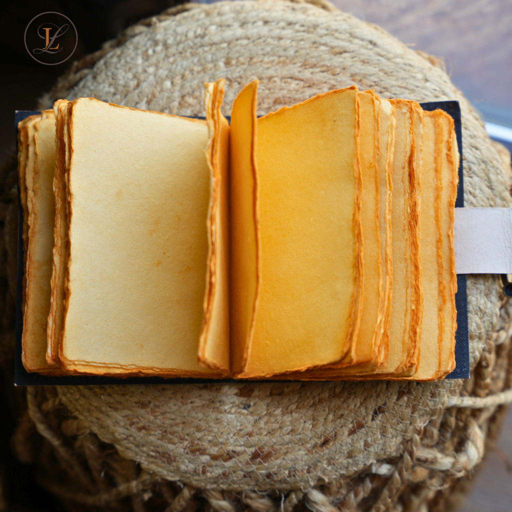 Travel Map Vintage Leather Journal